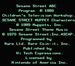 Sesame Street A B C - NES