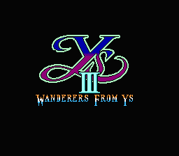 Ys III: Wanderers from Ys - NES