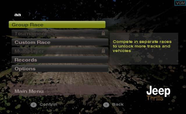 Jeep Thrills - Wii Original