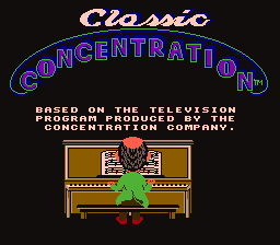Classic Concentration - NES