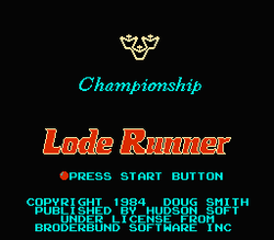 Championship Lode Runner - NES