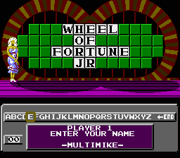 Wheel of Fortune: Junior Edition - NES