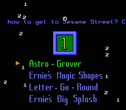 Sesame Street 1 2 3 / Sesame Street A B C - NES