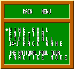 Break Time: The National Pool Tour - NES
