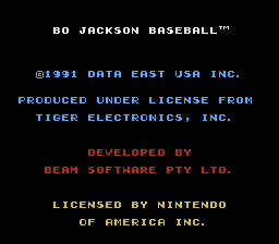 Bo Jackson Baseball - NES