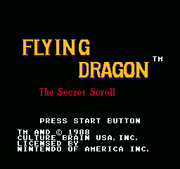 Flying Dragon: The Secret Scroll - NES