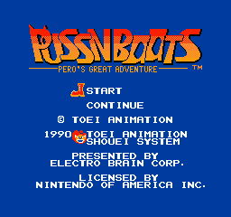 Puss N Boots: Pero's Great Adventure - NES