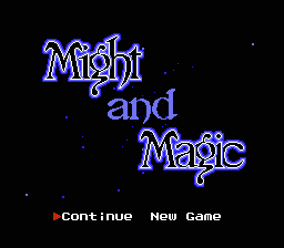 Might and Magic: Book One - Secret of the Inner Sanctum - NES