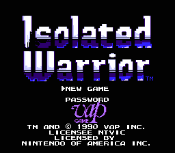 Isolated Warrior - NES