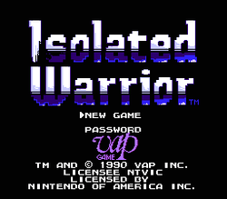 Isolated Warrior - NES