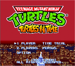 Teenage Mutant Ninja Turtles: Turtles in Time - SNES