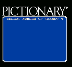 Pictionary: The Game of Video Quick Draw - NES