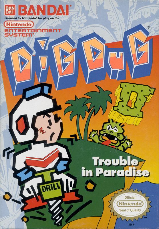 Dig Dug II: Trouble in Paradise - NES