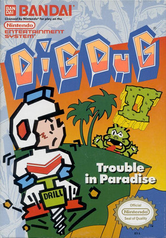 Dig Dug II: Trouble in Paradise - NES