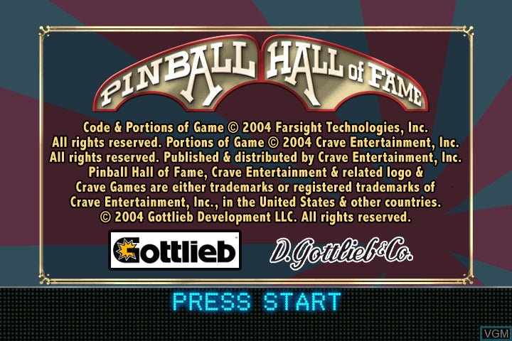 Pinball Hall of Fame: Gottlieb Collection - XBox Original