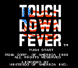 Touchdown Fever - NES