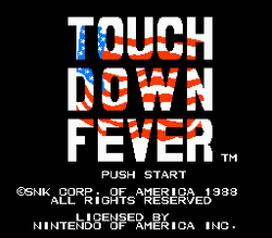 Touchdown Fever - NES