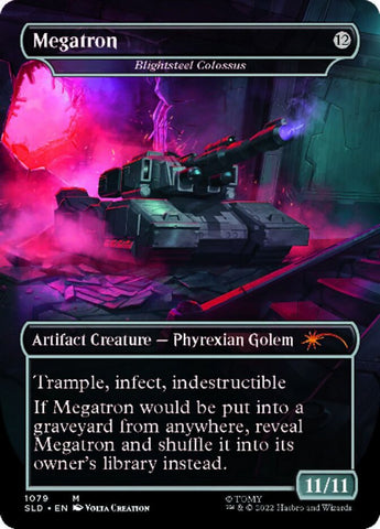 megatron mtg card Blightsteel Colossus