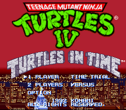Teenage Mutant Ninja Turtles: Turtles in Time - SNES