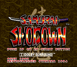 Samurai Shodown - SNES