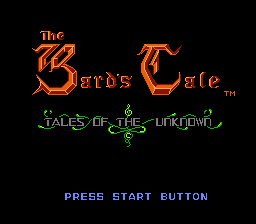 Tales of the Unknown: Volume I - The Bard's Tale - NES