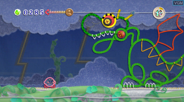 Kirby's Epic Yarn - Wii Original