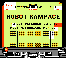 Defenders of Dynatron City - NES