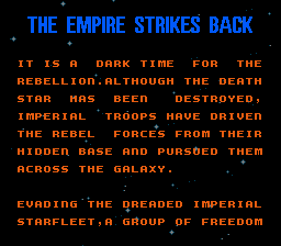 Star Wars: The Empire Strikes Back - NES