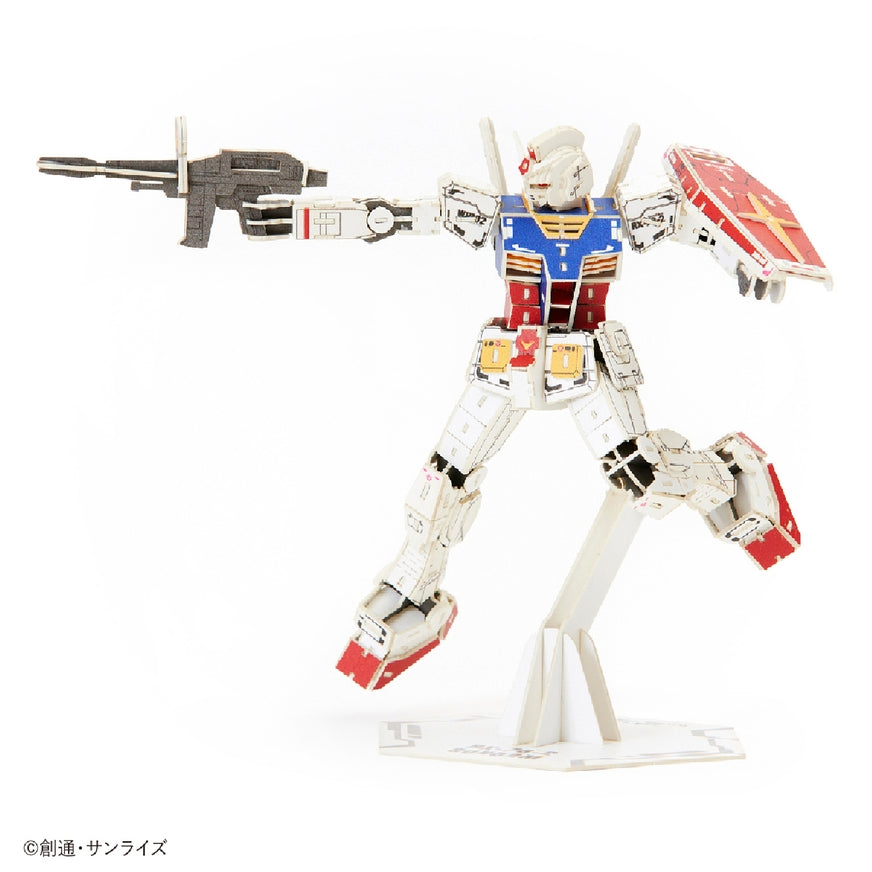 Wa-Gu-Mi RX-78-2 - Mobile Suit Gundam - Wooden 3D Puzzle Kit