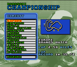 Kawasaki Superbike Challenge - SNES