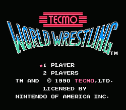 Tecmo World Wrestling - NES