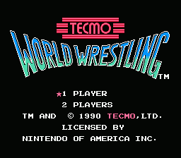 Tecmo World Wrestling - NES