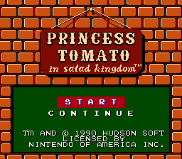 Princess Tomato in the Salad Kingdom - NES