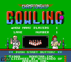Championship Bowling - NES