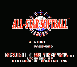 Dusty Diamond's All-Star Softball - NES