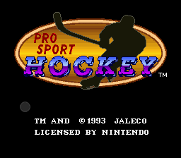 Pro Sport Hockey - SNES