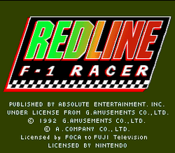 Redline: F1 Racer - SNES