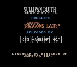 Dragon's Lair - NES