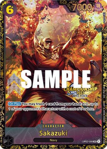 Sakazuki (Championship 2023) [One Piece Promotion Cards]