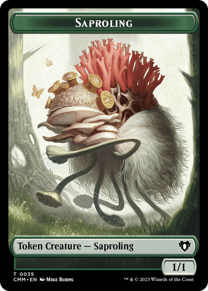 Saproling // Ogre Double-Sided Token [Commander Masters Tokens]