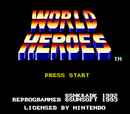 World Heroes - SNES