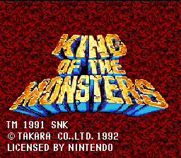 King of the Monsters - SNES
