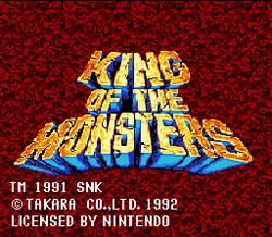 King of the Monsters - SNES