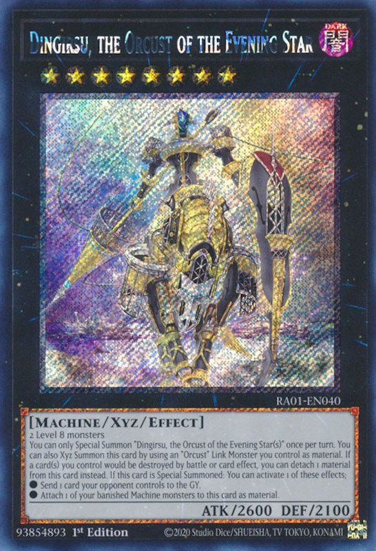 Dingirsu, the Orcust of the Evening Star [RA01-EN040] Platinum Secret
