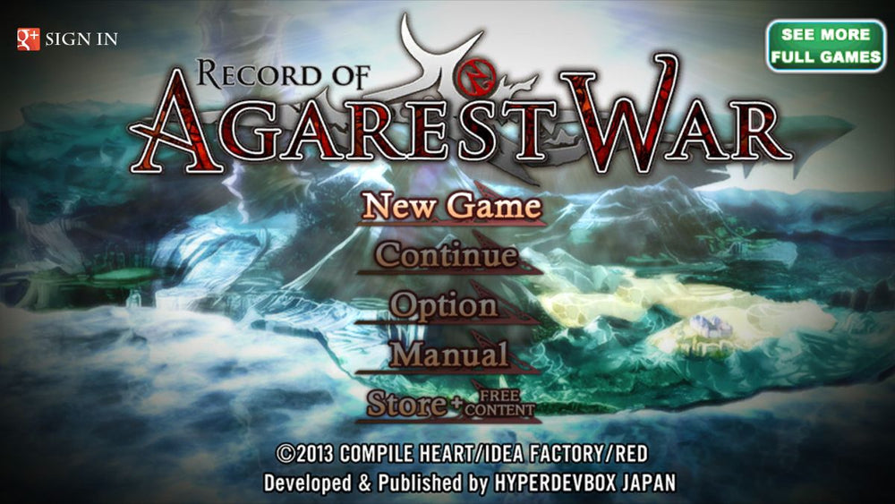 Record of Agarest War - PS3