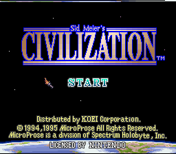 Sid Meier's Civilization - SNES
