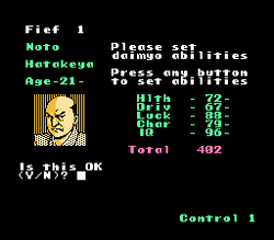 Nobunaga's Ambition - NES