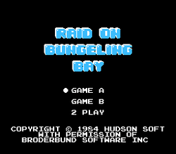 Raid on Bungeling Bay - NES