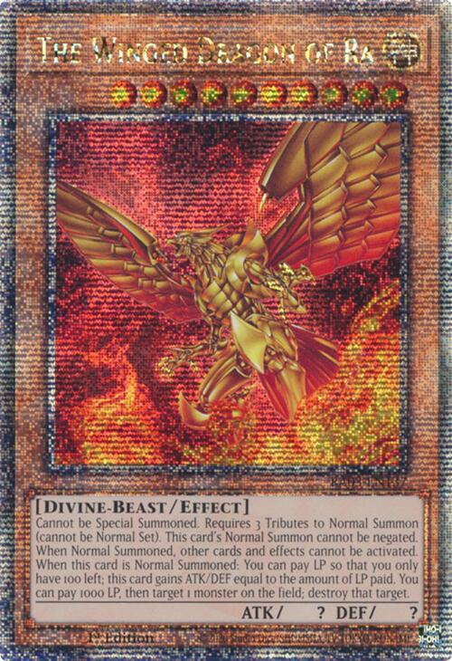 The Winged Dragon of Ra (Quarter Century Secret Rare) [RA03-EN137] Qua