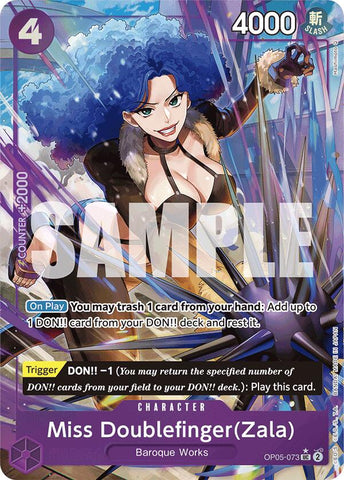 Miss Doublefinger(Zala) (Full Art) [Premium Booster -The Best-] - OP05-073